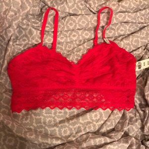 NEW Red lace bralette